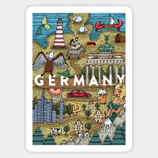 Germany most popular theme Sticker